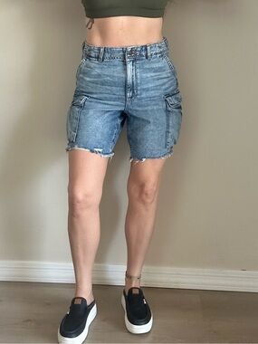 American Eagle Outfitters boyfriend Denim Cargo Shorts